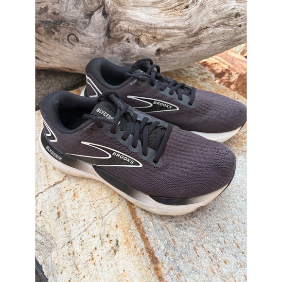 Brooks Other - Brooks Glycerin 21 Mens Running Shoes Black White Wide D 1204081D090 Size 9